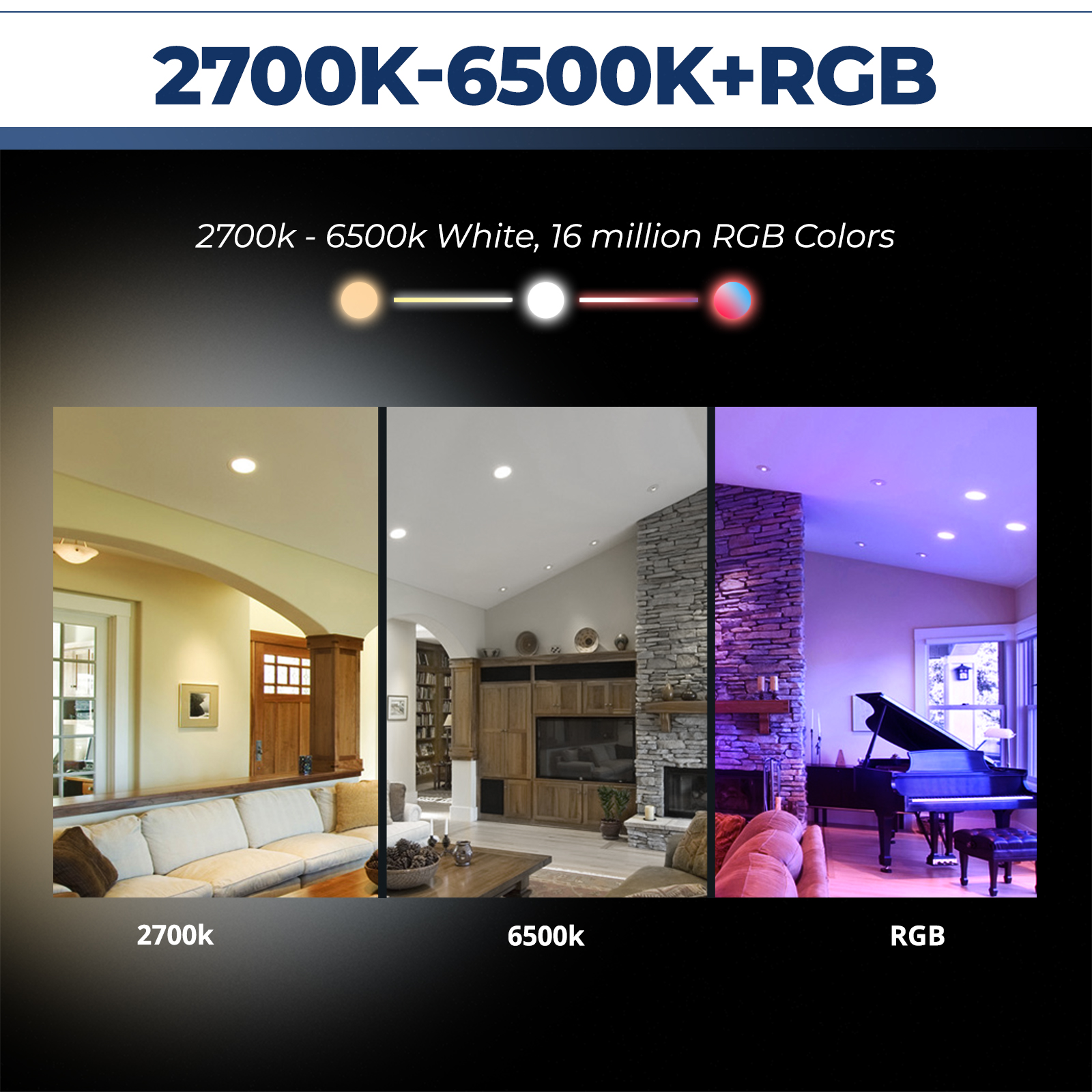thumbnail image 2 of Govee Sart GU10 LED Bulb, R16 Light Bulbs, Diable Color Changing Light Bulbs, 56 Dynaic 2 of 10