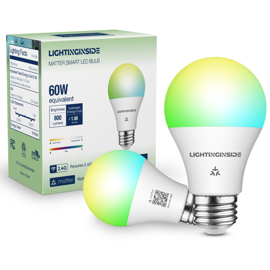 Lightinginside Smart Led Bulb 60w Equivalent 800 Lumens 2 Pack