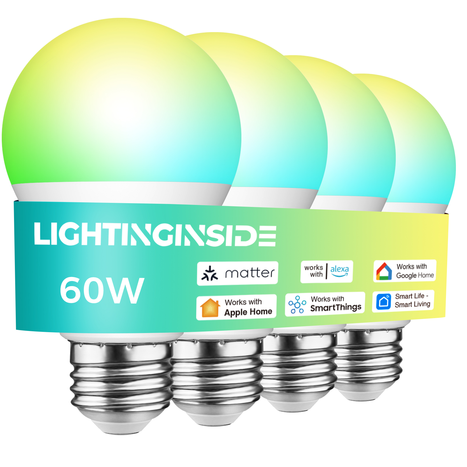 thumbnail image 2 of Sengled Dual Mode Smart Light Bulbs With Remote & App Control, Color Changing Light Bulbs, RGBW LED Bulbs 2700K-6500K Dimmable, 60W, Local Group Control (4P 1 Remote, No Support Alexa 2 of 14